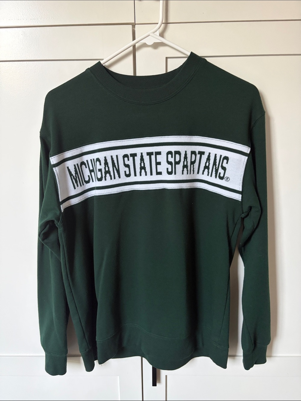 Michigan State Spartans Dark Green Crewneck Sweatshirt